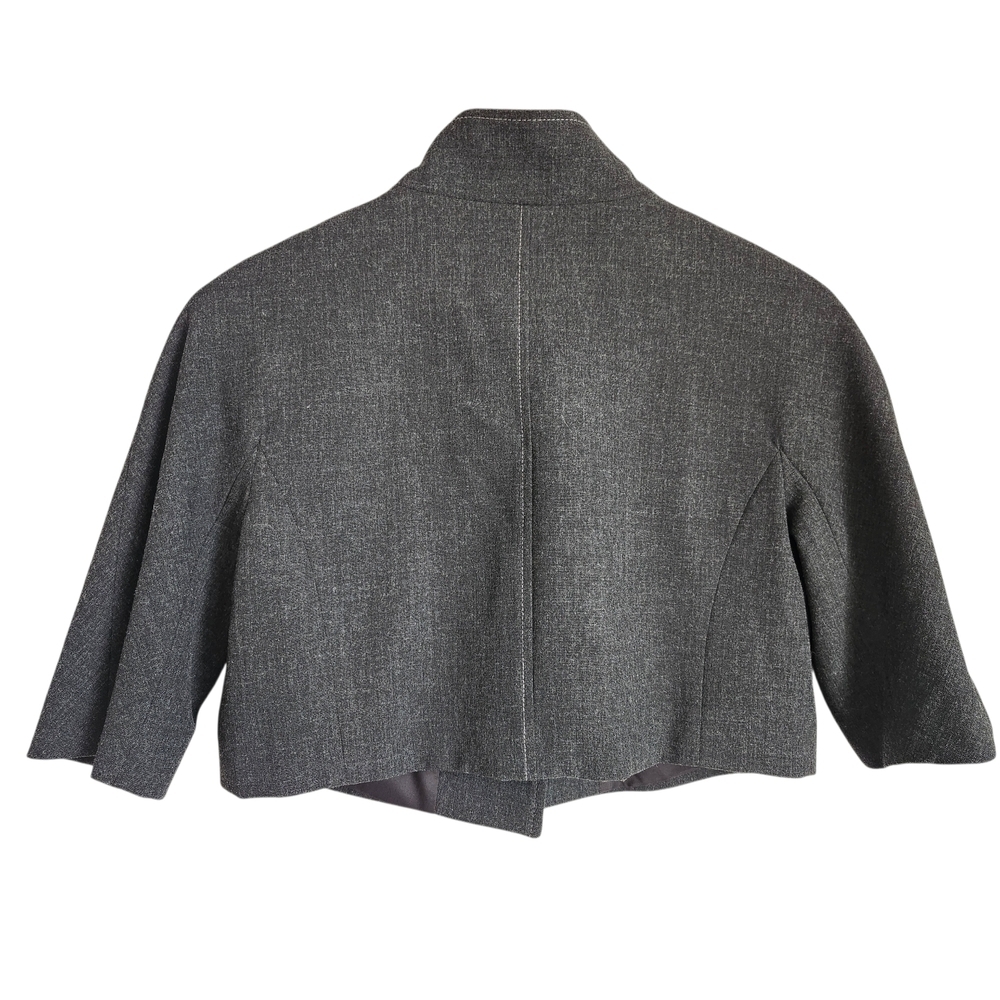 Iris Setlakwe Cropped Gray Jacket Size 4 - Picture 3 of 5